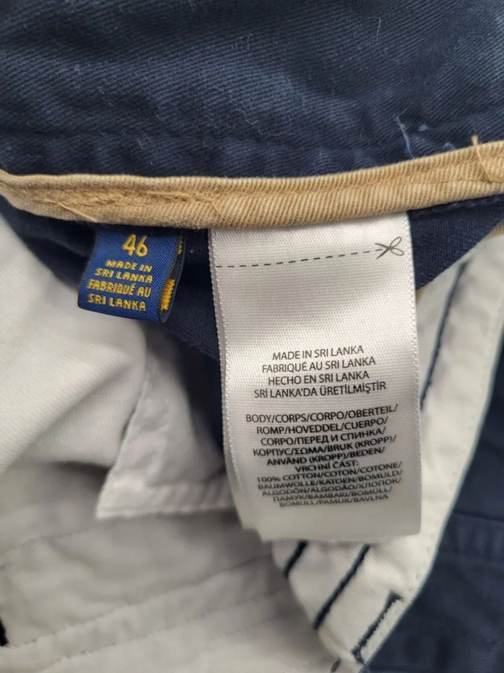 POLO Ralph Lauren Men's SZ 46 Navy Blue Cargo Utility Shorts